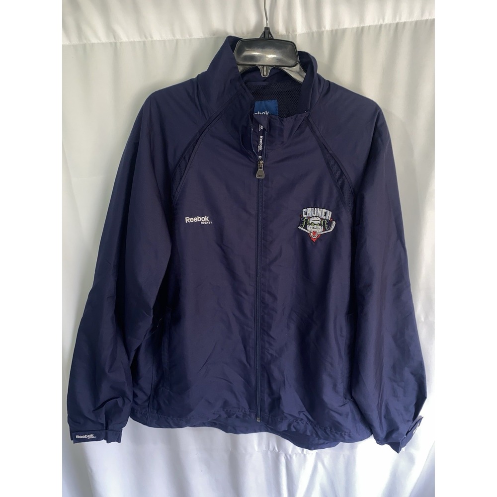 Vtg Syracuse Crunch AHL Reebok Hockey Full Zip Jacket Mens‎ Medium